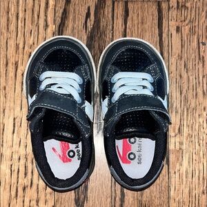 See Kai Run Black and White Kids Sneakers